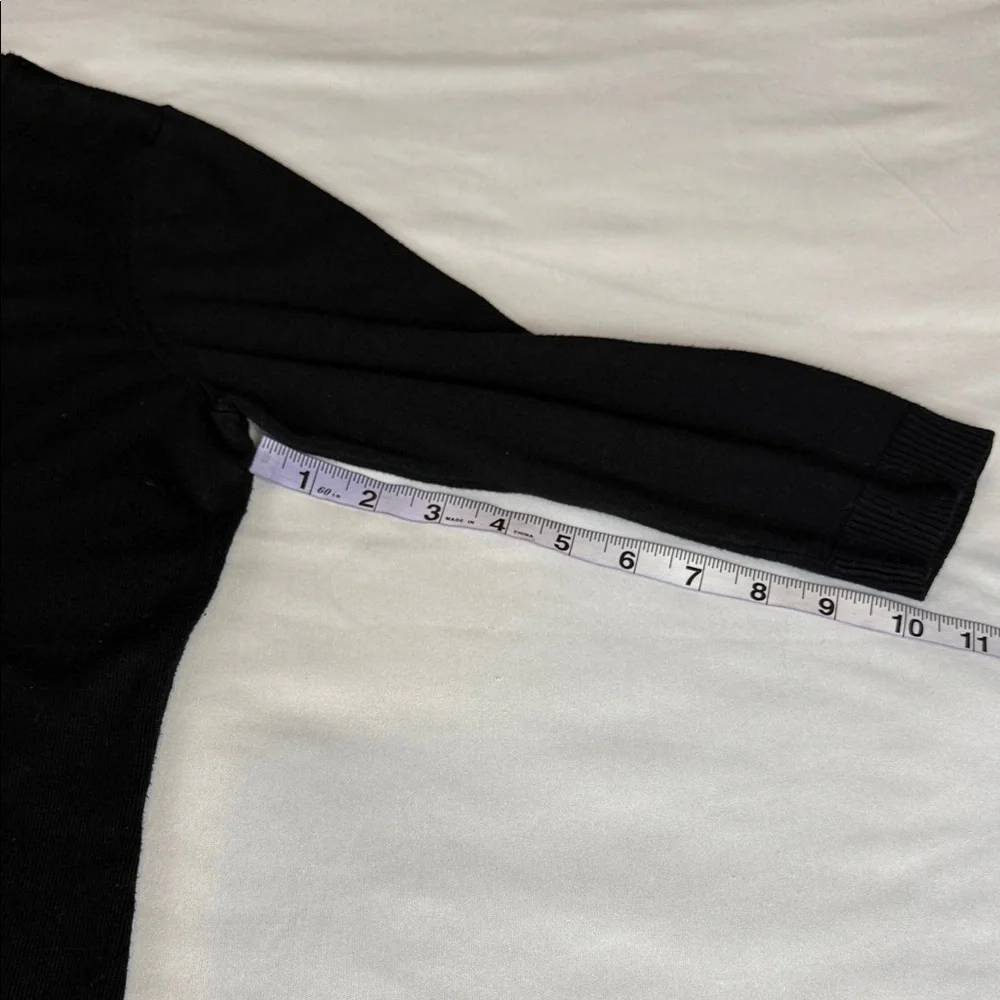 Reitmans Black 3/4 Sleeve V-Neck Cardigan - Picture 9 of 11